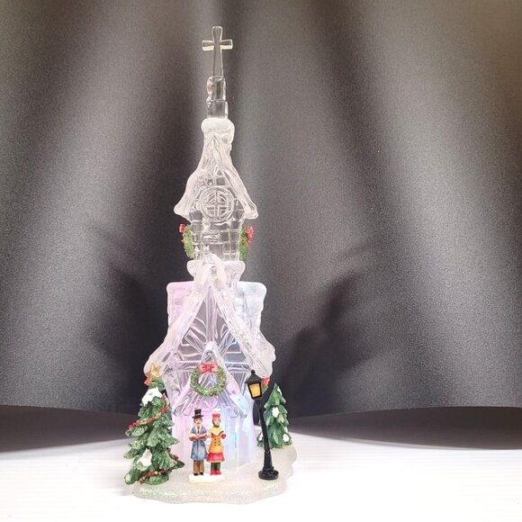 Acrylic Christmas Church Changing Colors Frosted 11'' Battery Included Cross - Picture 1 of 11